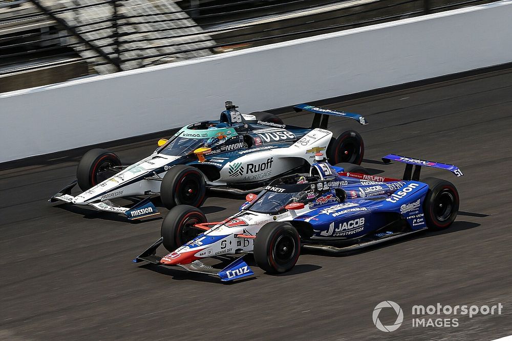 James Davison, Dale Coyne Racing w/ Rick Ware Racing, Byrd & Belardi Honda y Fernando Alonso, Arrow McLaren SP Chevrolet