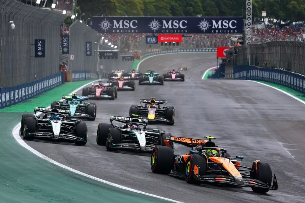 Lando Norris, McLaren, George Russell, Mercedes, Andrea Kimi Antonelli, Mercedes