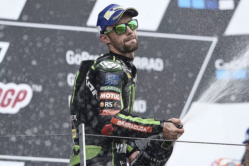 Podium: tweede plaats Jonas Folger, Monster Yamaha Tech 3