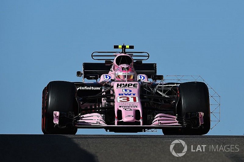 Esteban Ocon, Sahara Force India VJM10 con sensor