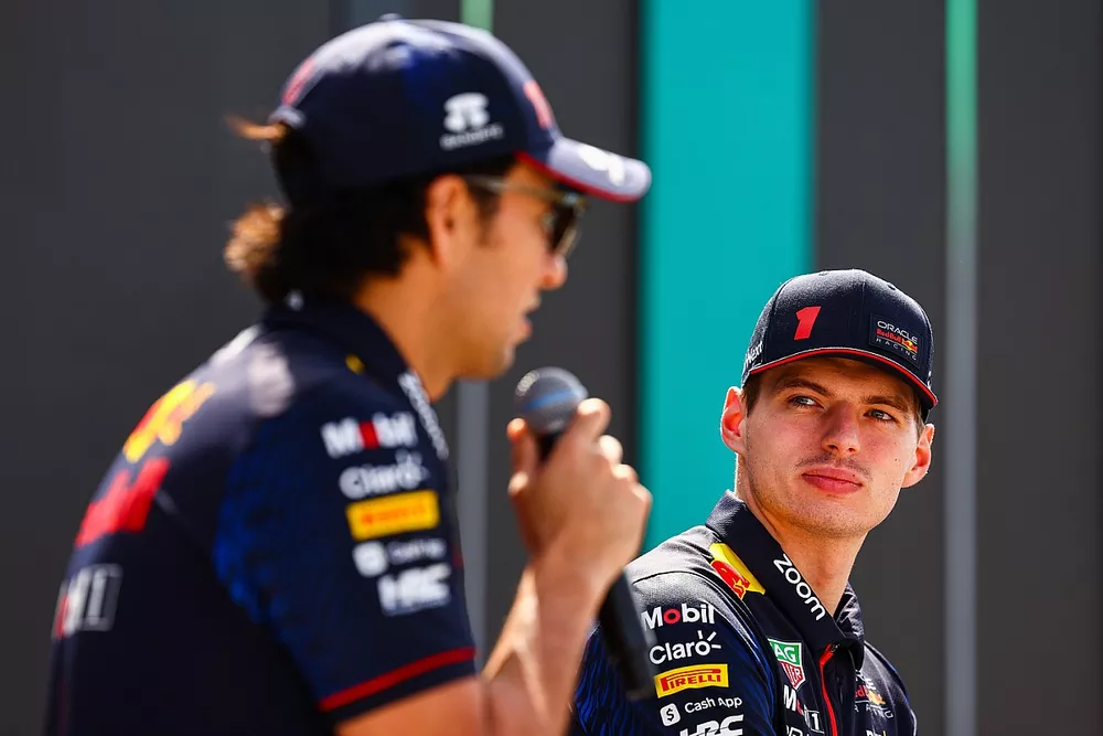 Sergio P&eacute;rez, Red Bull Racing, Max Verstappen, Red Bull Racing