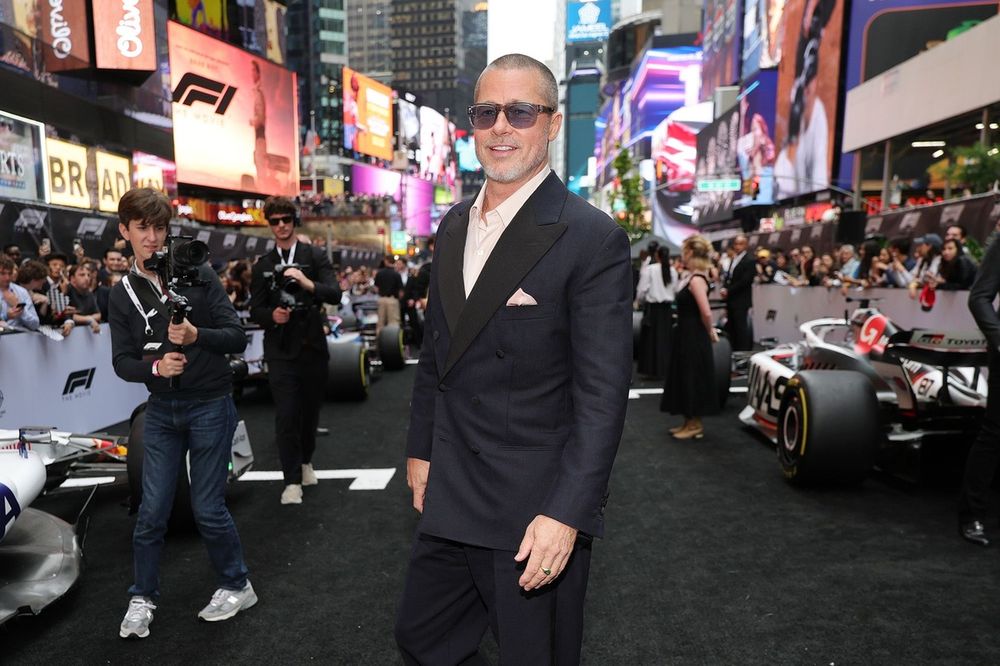 Brad Pitt en la Premiere mundial de la película F1
