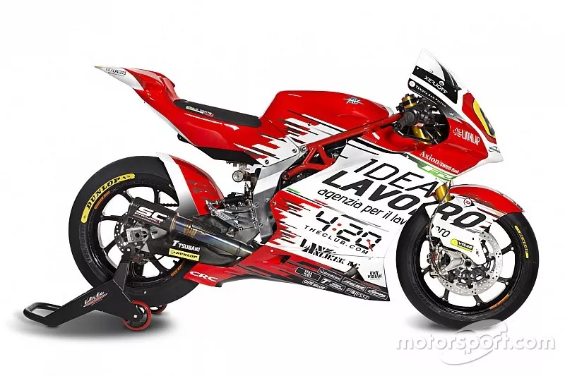 Gros plan sur la moto de Stefano Manzi, MV Agusta F2