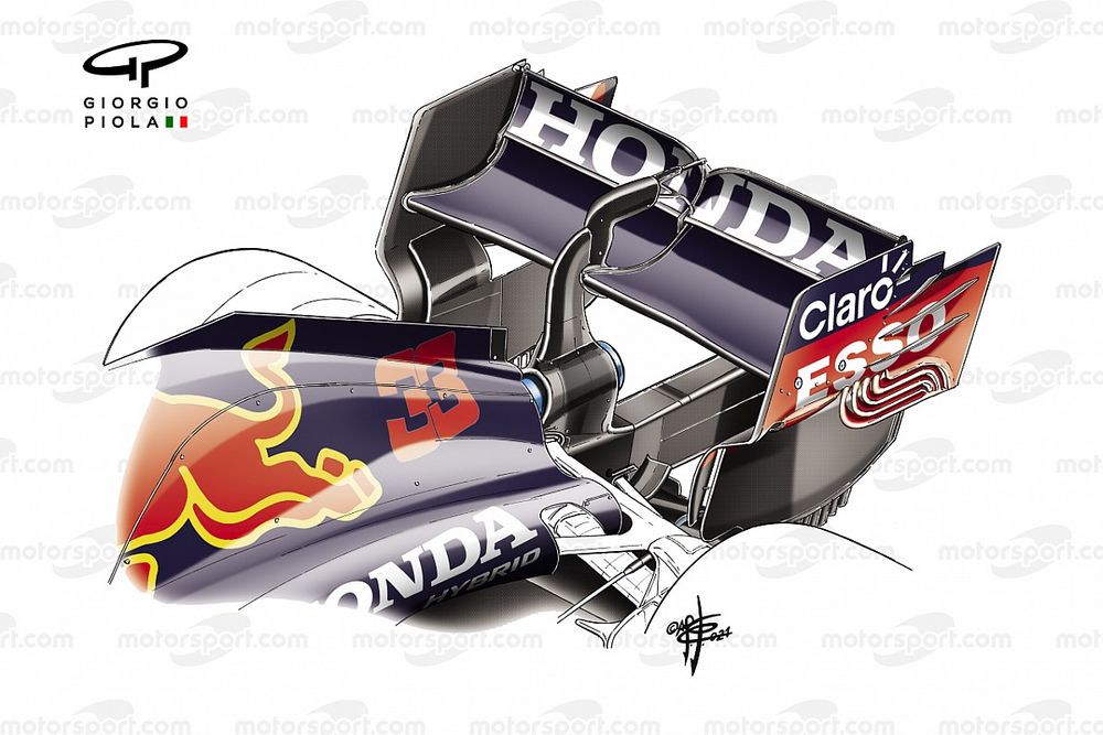 Red Bull Racing RB16B rear wing
