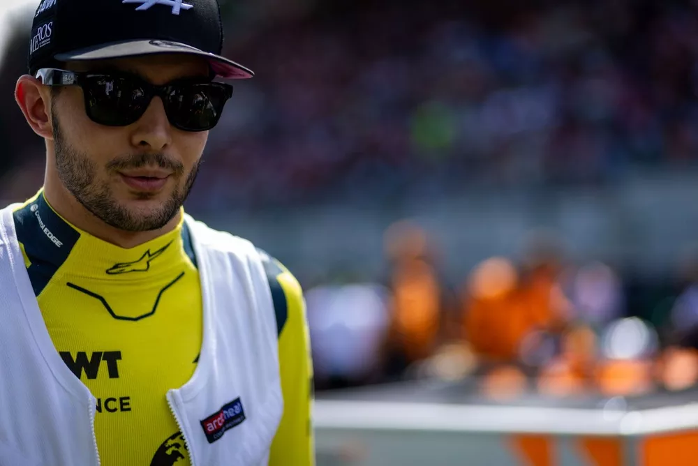 Esteban Ocon, Alpine F1 Team, on the grid