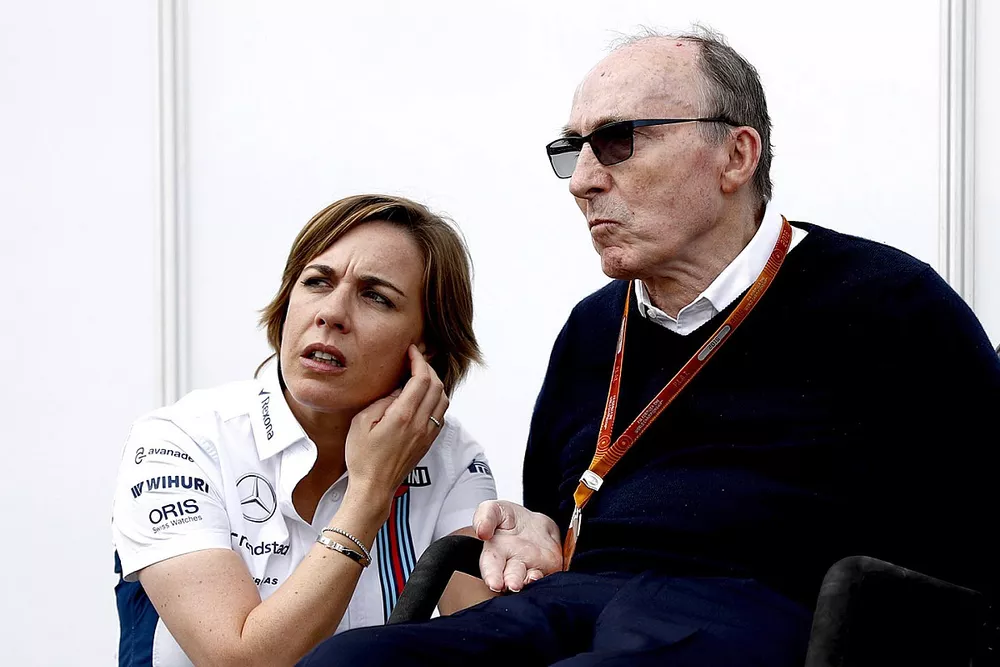 Claire Williams, Williams Deputy Team Principal with her father Sir Frank Williams, Team Principal