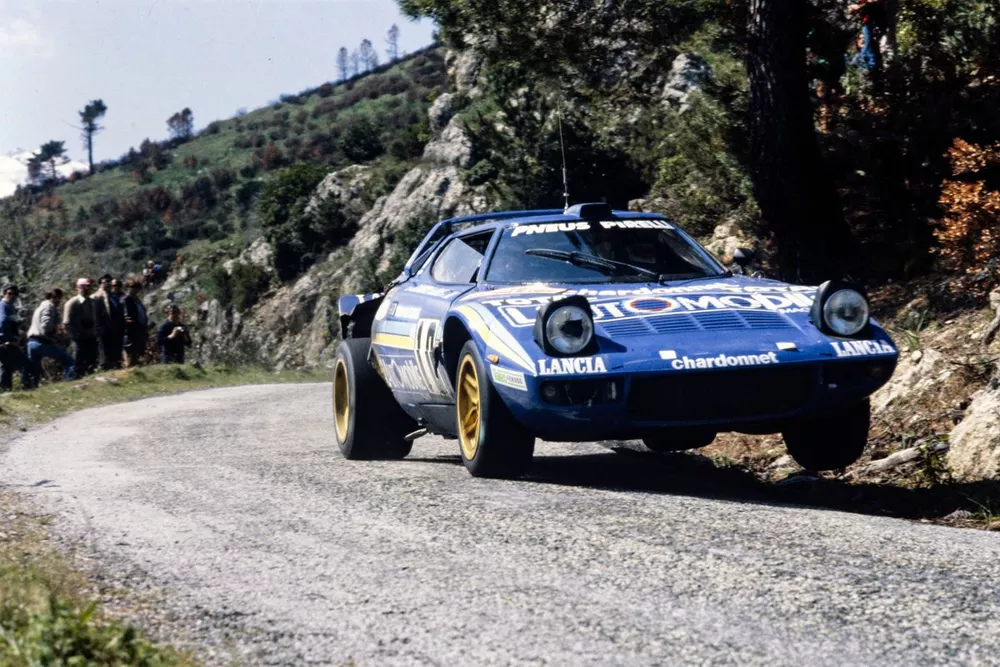 Bernard Darniche, lain Mah&eacute;, Lancia Stratos HF