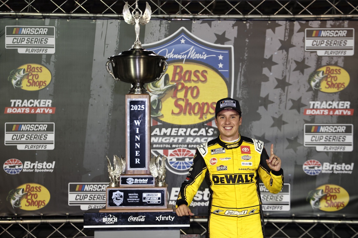 Christopher Bell dedicates Bristol NASCAR win to Charlie Kirk