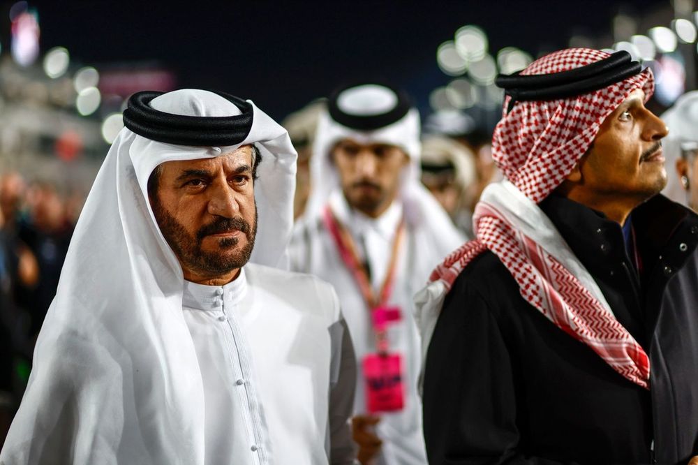 Mohammed Ben Sulayem, President, FIA, on the grid 