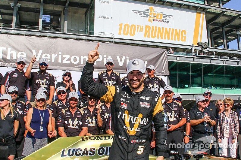 James Hinchcliffe, Schmidt Peterson Motorsports Honda pole winner