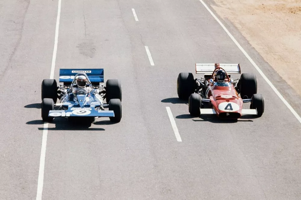 Jackie Stewart, Tyrrell 001 Ford, Jacky Ickx, Ferrari 312B
