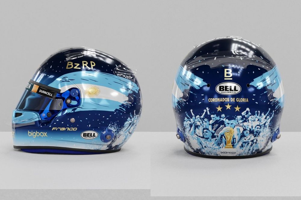 Casco Franco Colapinto GP Qatar F1 2024