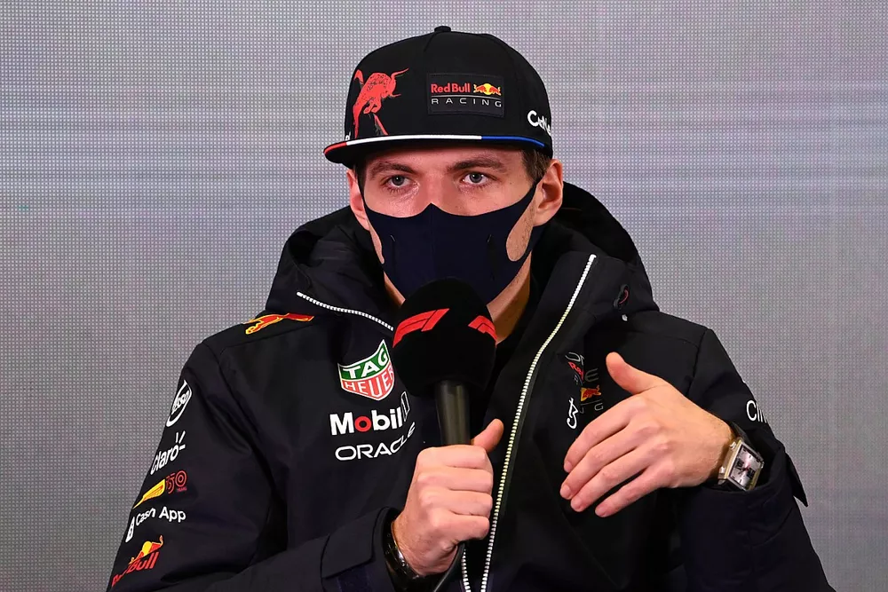 Max Verstappen, Red Bull Racing, in the Press Conference