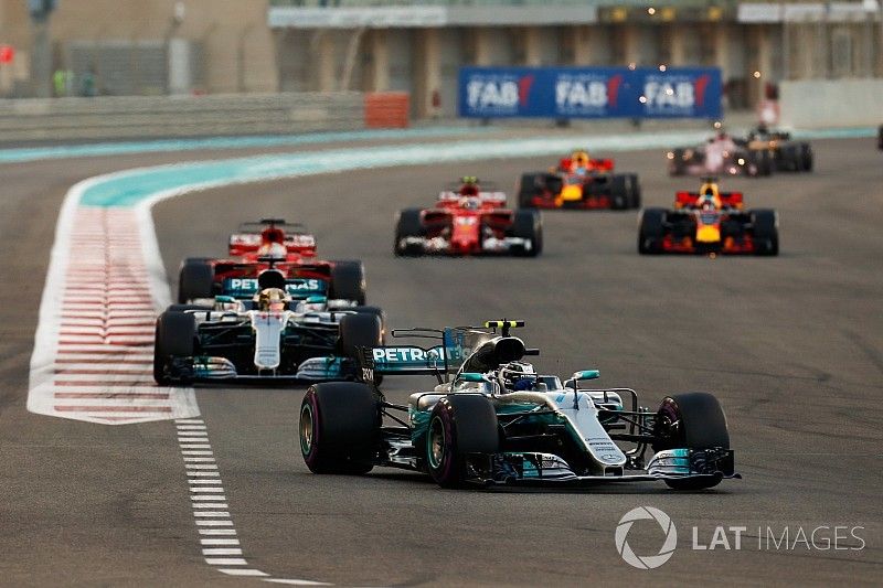 Valtteri Bottas, Mercedes AMG F1 W08, Lewis Hamilton, Mercedes AMG F1 W08, Sebastian Vettel, Ferrari SF70H, Kimi Raikkonen, Ferrari SF70H, Daniel Ricciardo, Red Bull Racing RB13