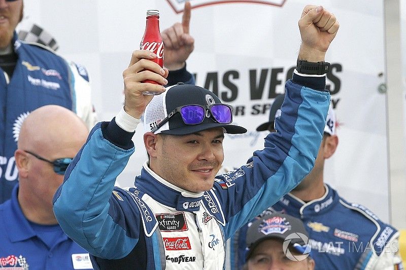 Race winner Kyle Larson, Chip Ganassi Racing, Chevrolet