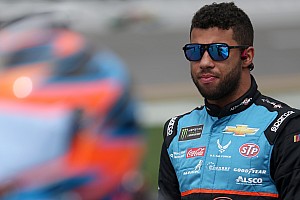 Bubba Wallace kicks off redesign of Roval’s backstretch chicane