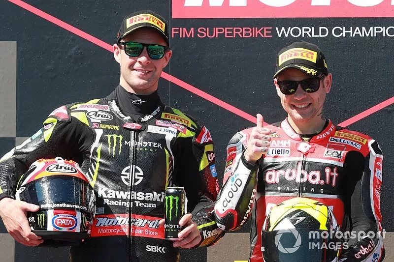 Jonathan Rea, Kawasaki Racing, Alvaro Bautista, Aruba.it Racing-Ducati Team, Marco Melandri, GRT Yamaha WorldSBK