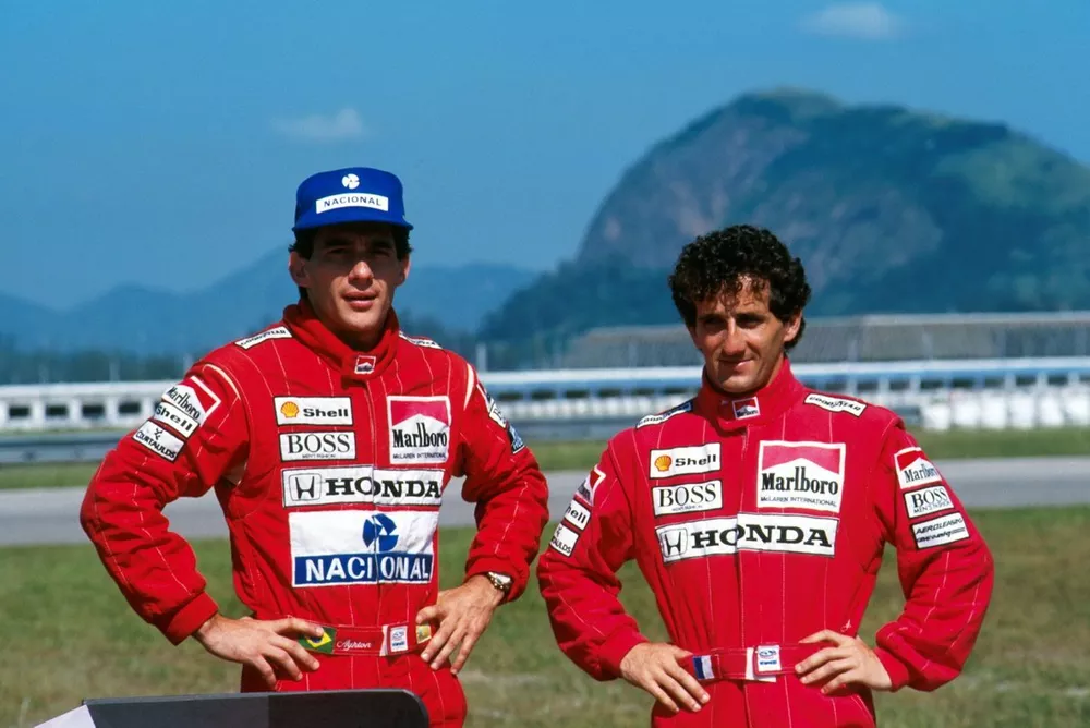 Ayrton Senna, and Alain Prost, McLaren