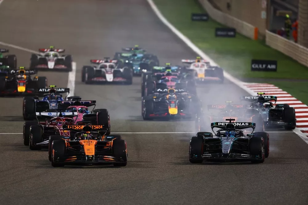 Oscar Piastri, McLaren, George Russell, Mercedes