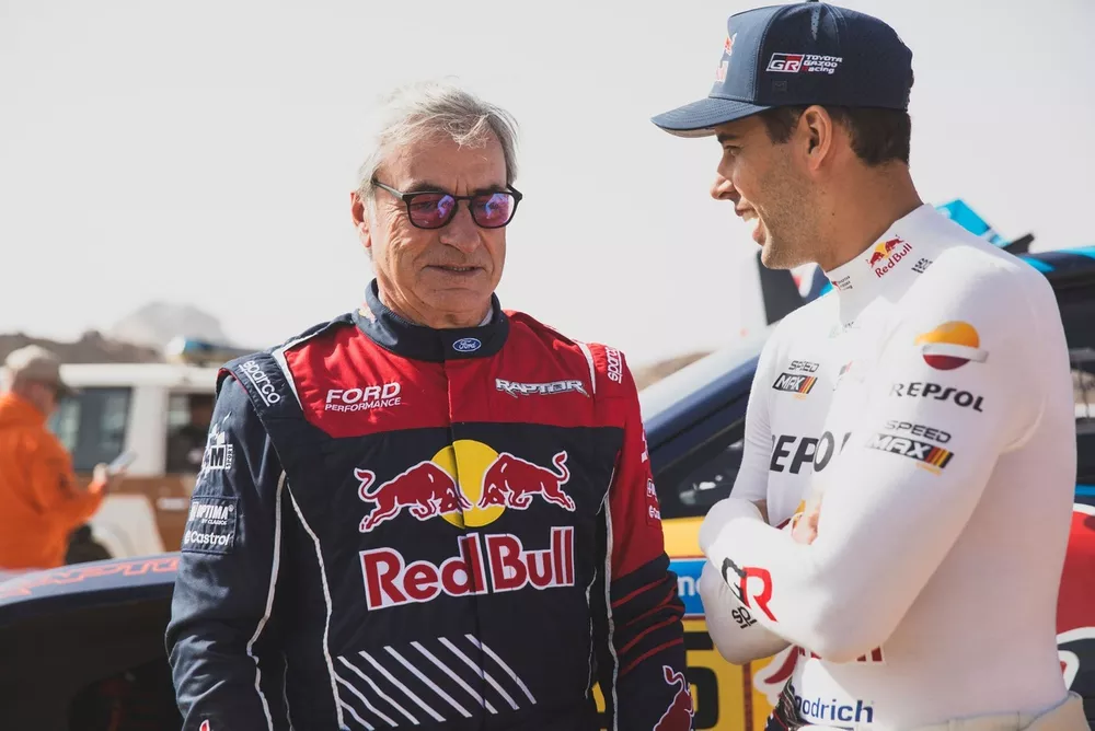 #225 Ford M-Sport Ford: Carlos Sainz Sr., #203 Toyota Gazoo Racing Toyota: Lucas Moraes