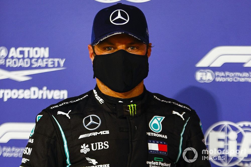 Polesitter Valtteri Bottas, Mercedes F1 W11