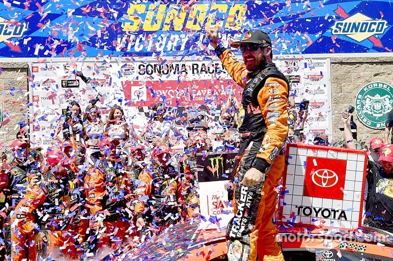 Race Winner Martin Truex Jr., Joe Gibbs Racing, Toyota Camry