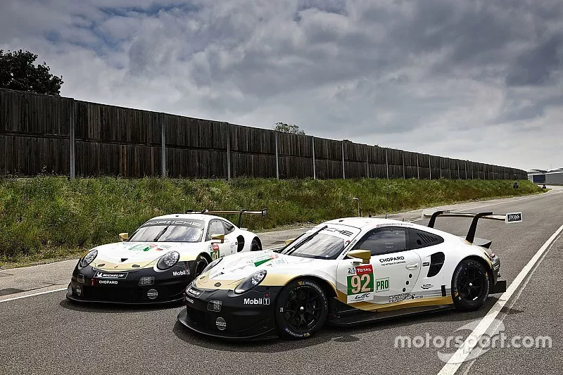 #91 Porsche GT Team Porsche 911 RSR: Richard Lietz, Gianmaria Bruni, Frédéric Makowiecki, #92 Porsche GT Team Porsche 911 RSR: Michael Christensen, Kevin Estre, Laurens Vanthoor