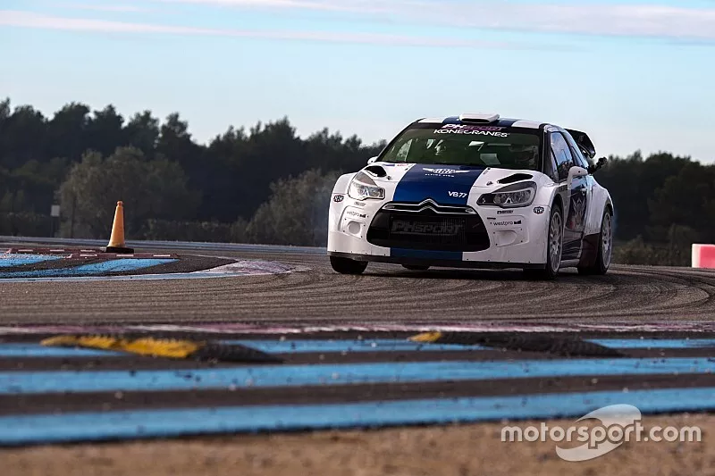 Valtteri Bottas in een Citro&euml;n DS3 WRC