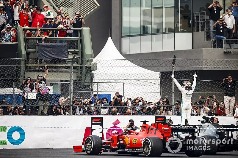 Race winner Lewis Hamilton, Mercedes AMG F1 W10 in Parc Ferme 