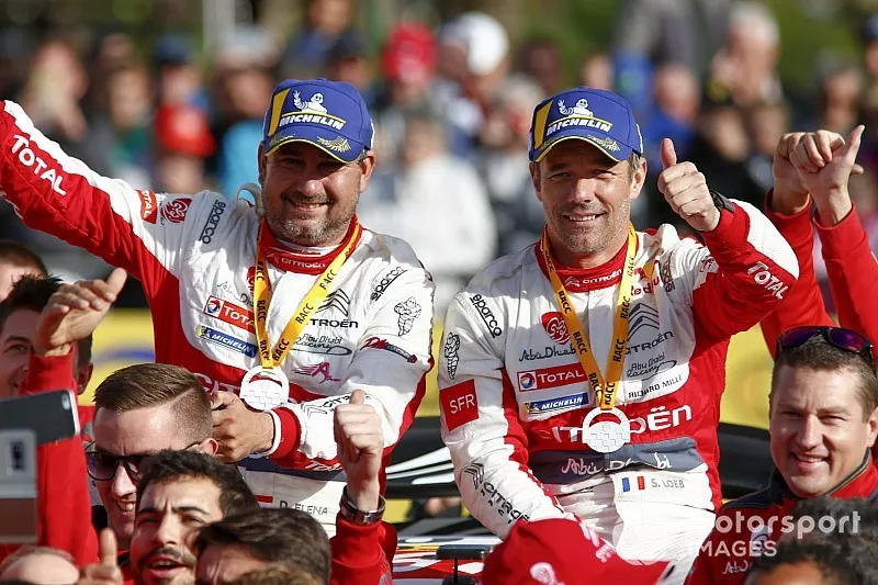 Les vainqueurs S&eacute;bastien Loeb, Daniel Elena, Citro&euml;n World Rally Team Citro&euml;n C3 WRC