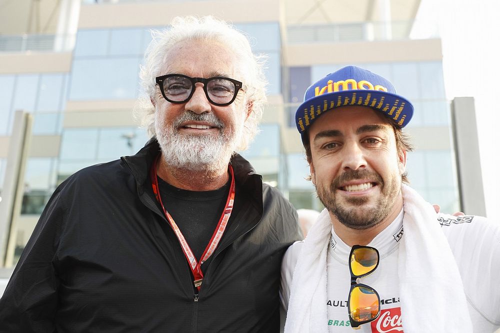 Fernando Alonso, McLaren, con Flavio Briatore 