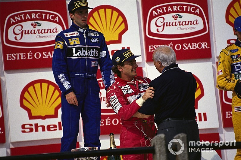 El día que Senna ganó y vivió un emotivo reencuentro con Fangio