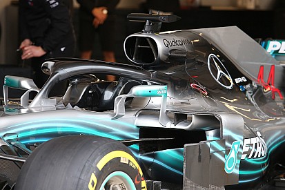 Mercedes: sull'Halo si moltiplicano i deviatori di flusso sul diadema