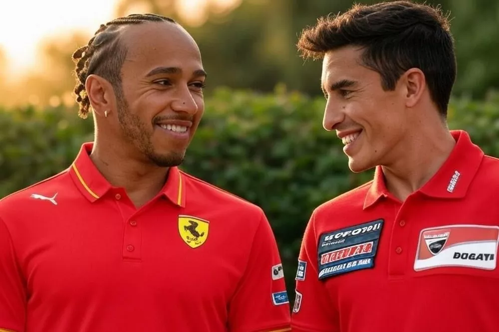 (GROK) Hamilton Ferrari, Márquez Ducati