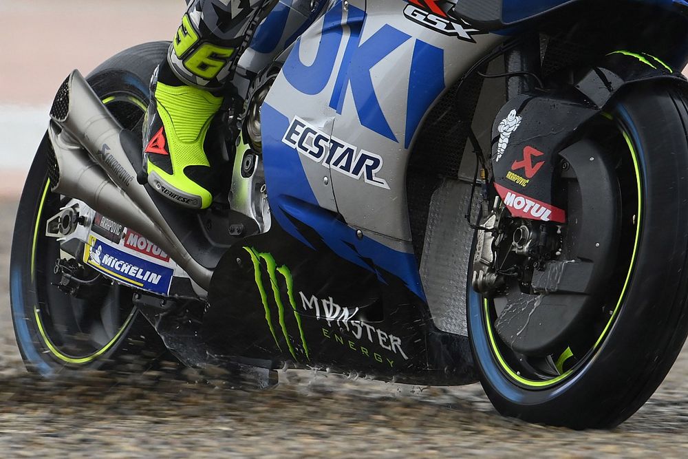 Detalle de la moto de Joan Mir, Team Suzuki MotoGP