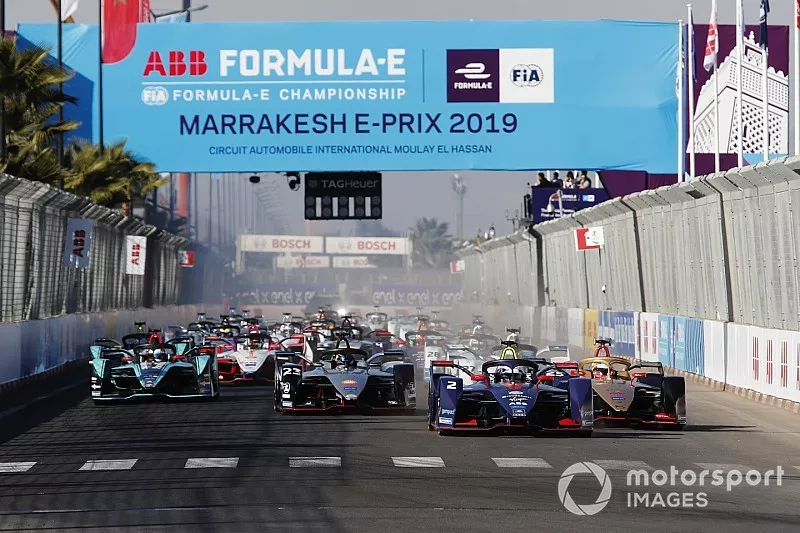 Sam Bird, Envision Virgin Racing, Audi e-tron FE05, Jean-Eric Vergne, DS TECHEETAH, DS E-Tense FE19, au d&eacute;part