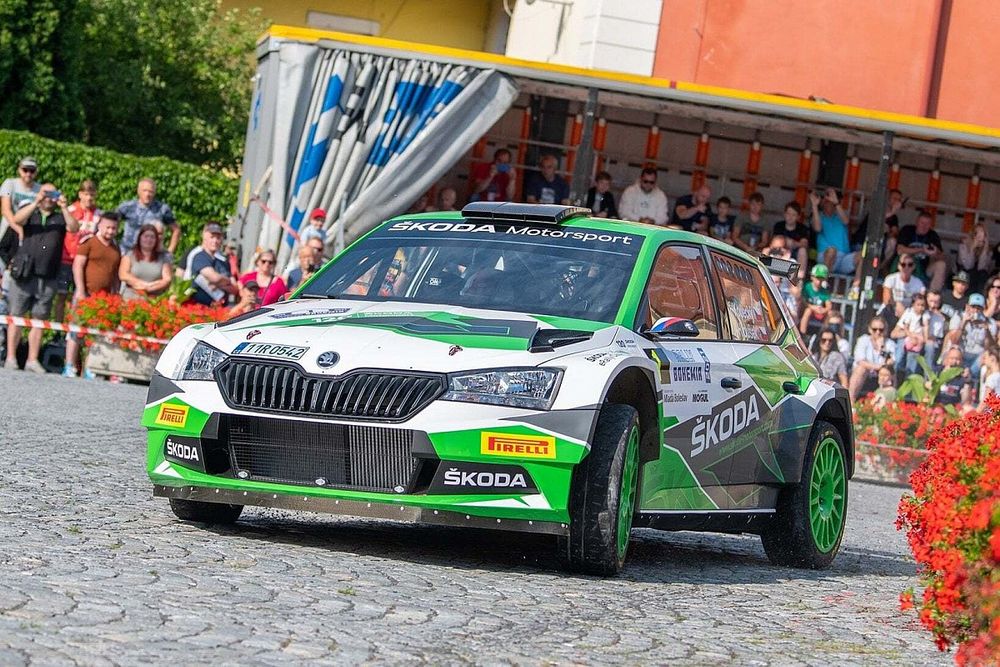 Jan Kopeck&yacute;, Jan Hlou&scaron;ek, Skoda Fabia Rally2 evo