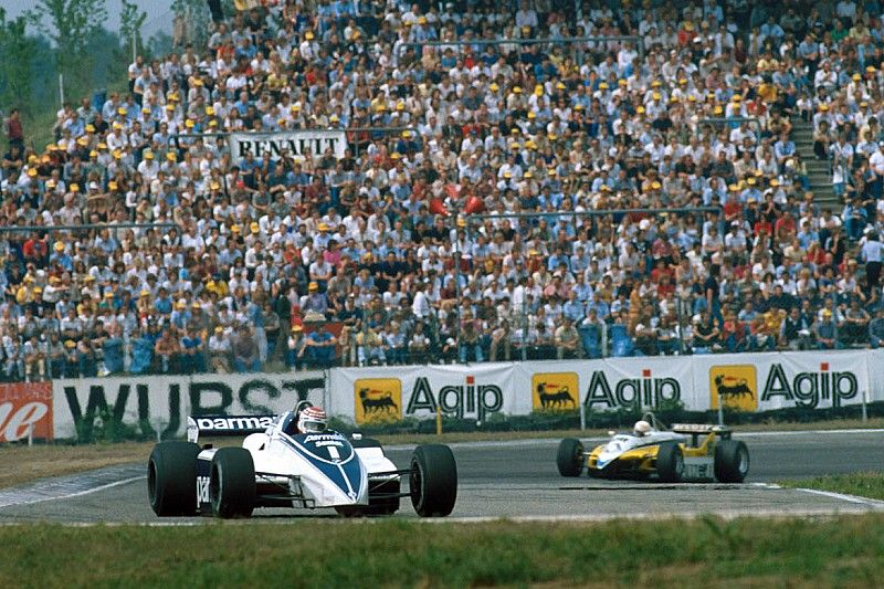 Nelson Piquet, Brabham BT50 leads