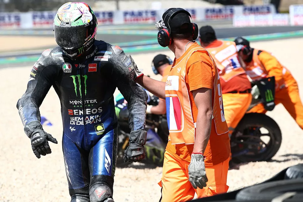 La chute de Franco Morbidelli, Yamaha Factory Racing