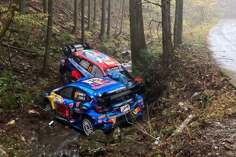 WRC Japan, crash