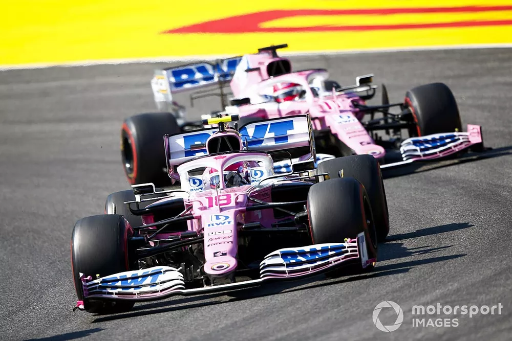 Lance Stroll, Racing Point RP20, Sergio P&eacute;rez, Racing Point RP20