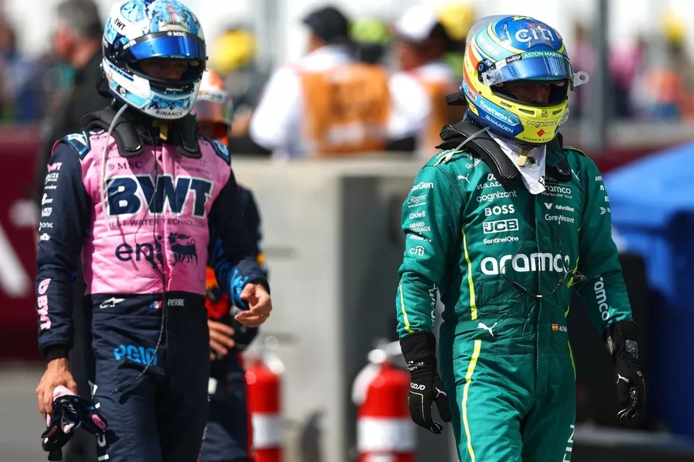 Fernando Alonso, Aston Martin Racing, Pierre Gasly, Alpine