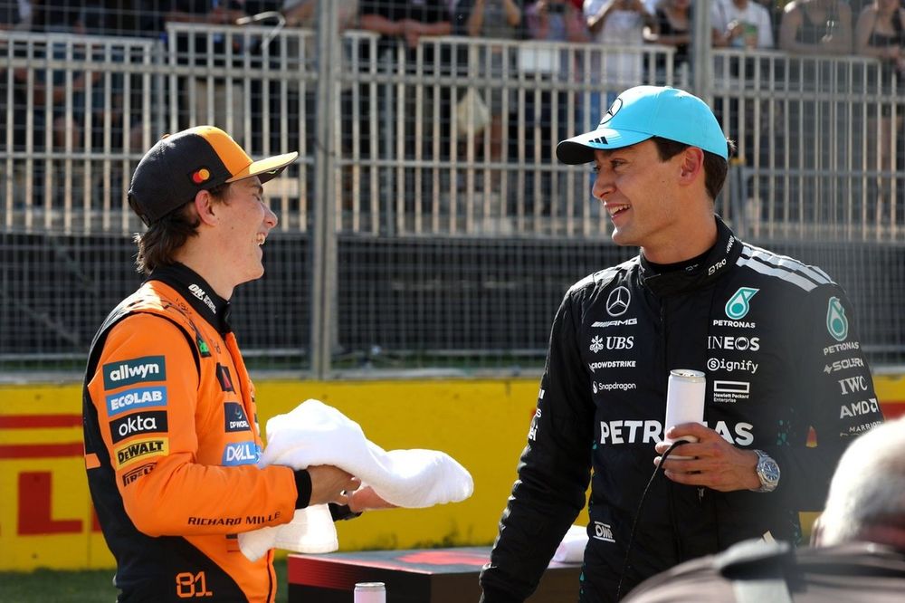 Oscar Piastri, McLaren, George Russell, Mercedes