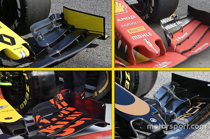 Galería: así han adaptado los equipos de F1 sus alerones delanteros y