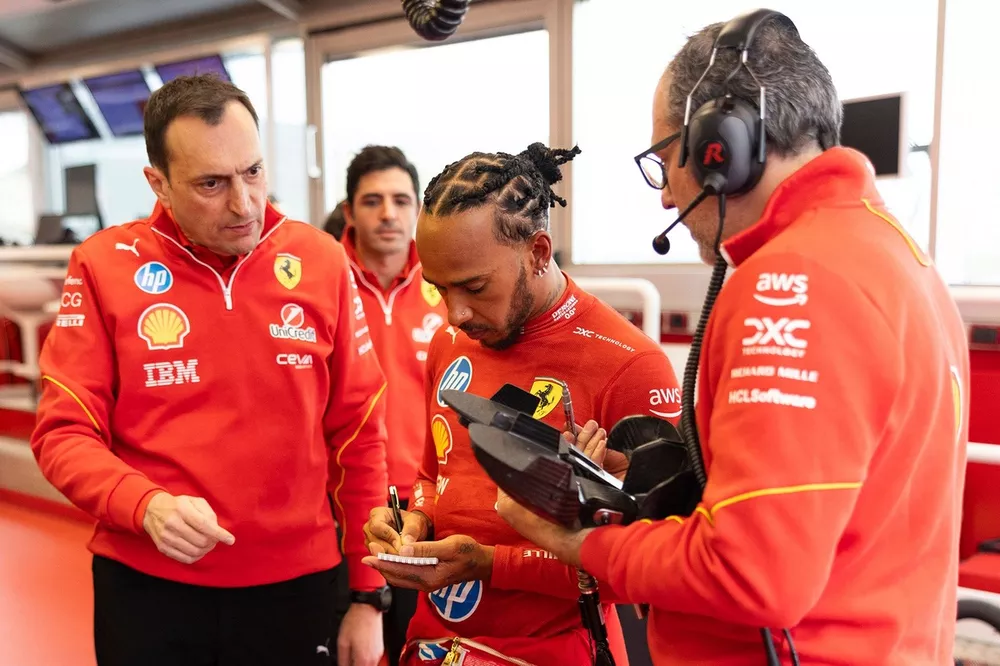Lewis Hamilton, Ferrari at Fiorano
