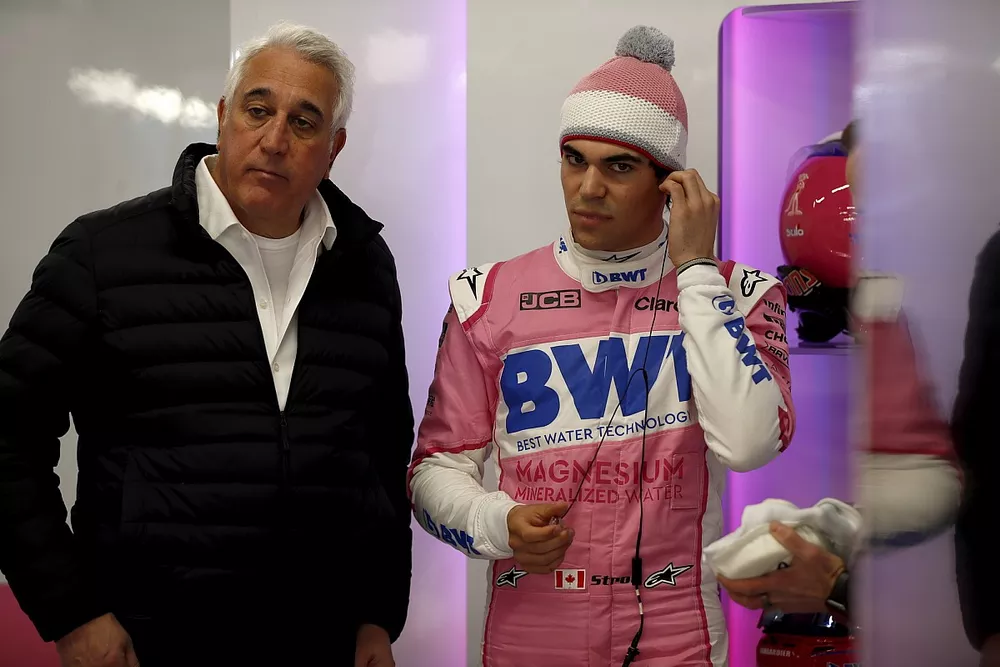 Lawrence Stroll, Owner, Racing Point and Lance Stroll, Racing Point