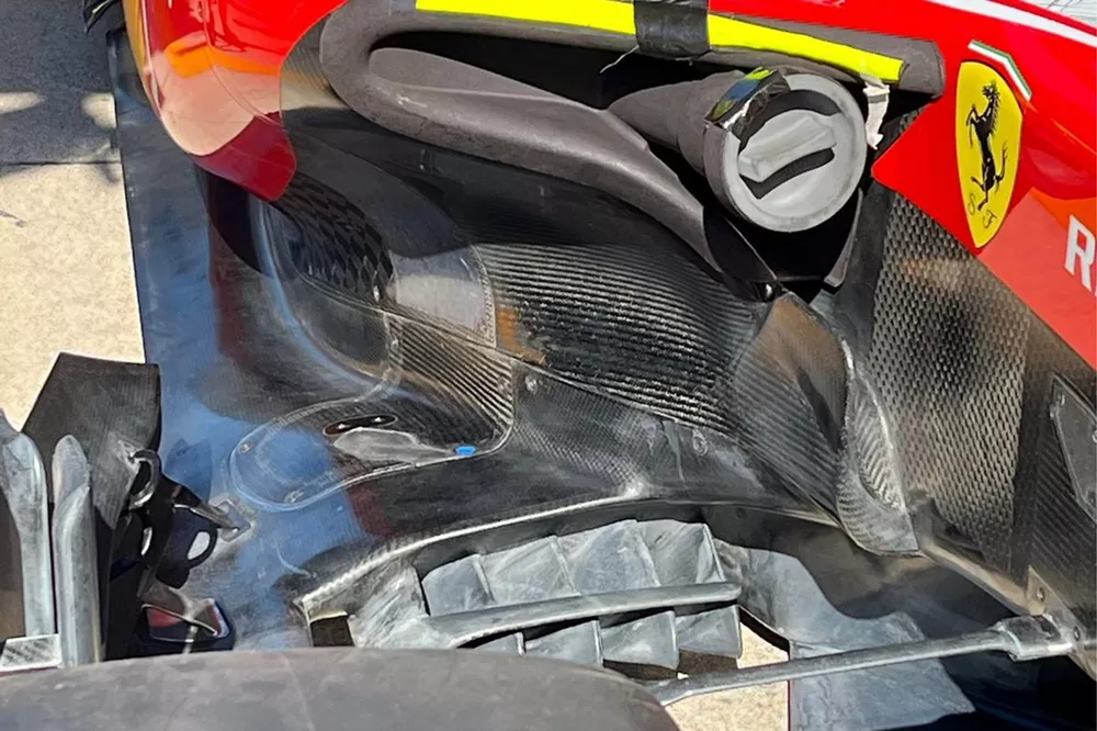 Ferrari floor detail