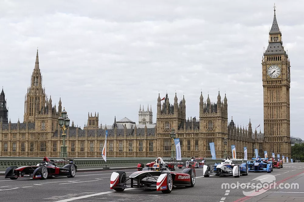 Vetture Formula E nel centro di Londra