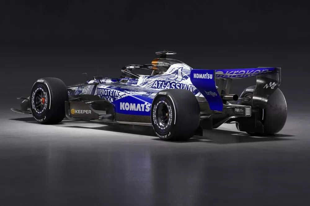 Decoraci&oacute;n de Williams para el test de F1 2026 de Barcelona