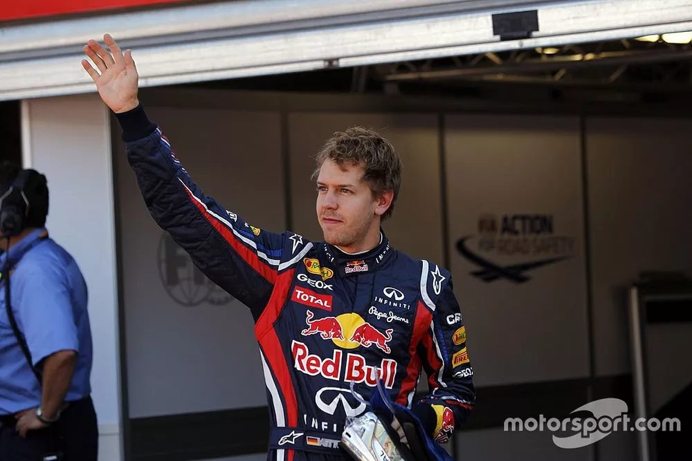Polesitter Sebastian Vettel, Red Bull Racing